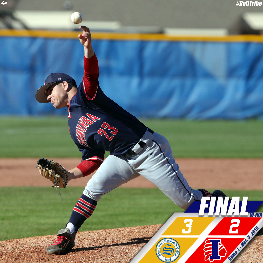 Baseball falls on extra inning walk-off at Snead State, 3-2