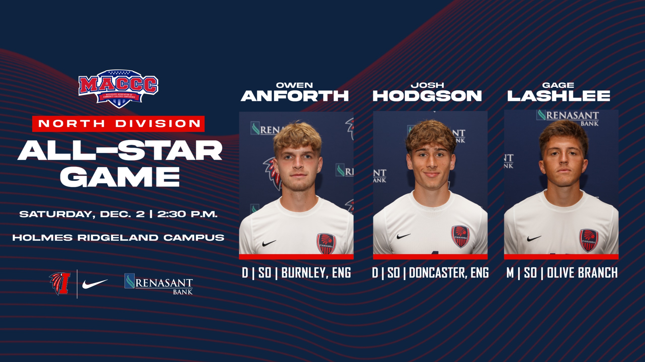 Trio of ICC men&rsquo;s soccer players named conference All-Stars