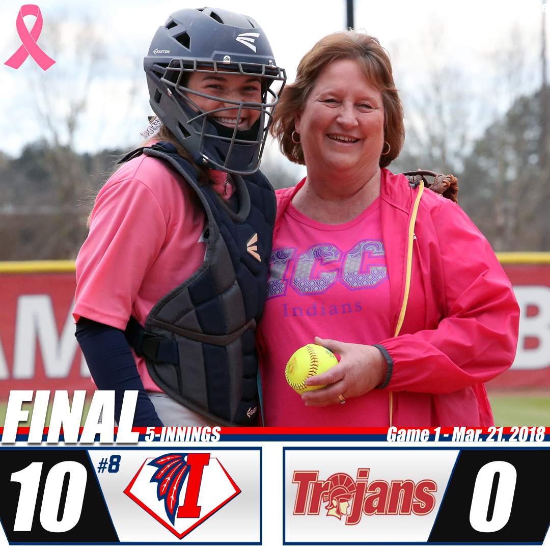 No. 8 Indians rebound to take care of Delta, 10-0 in 5 innings