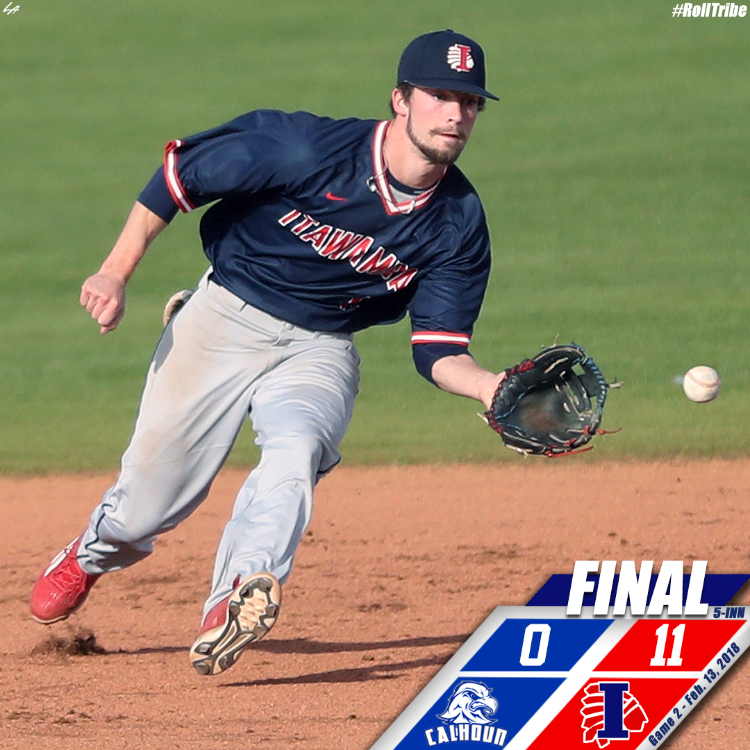 Indians sweep Calhoun with 11-0 win in Game 2