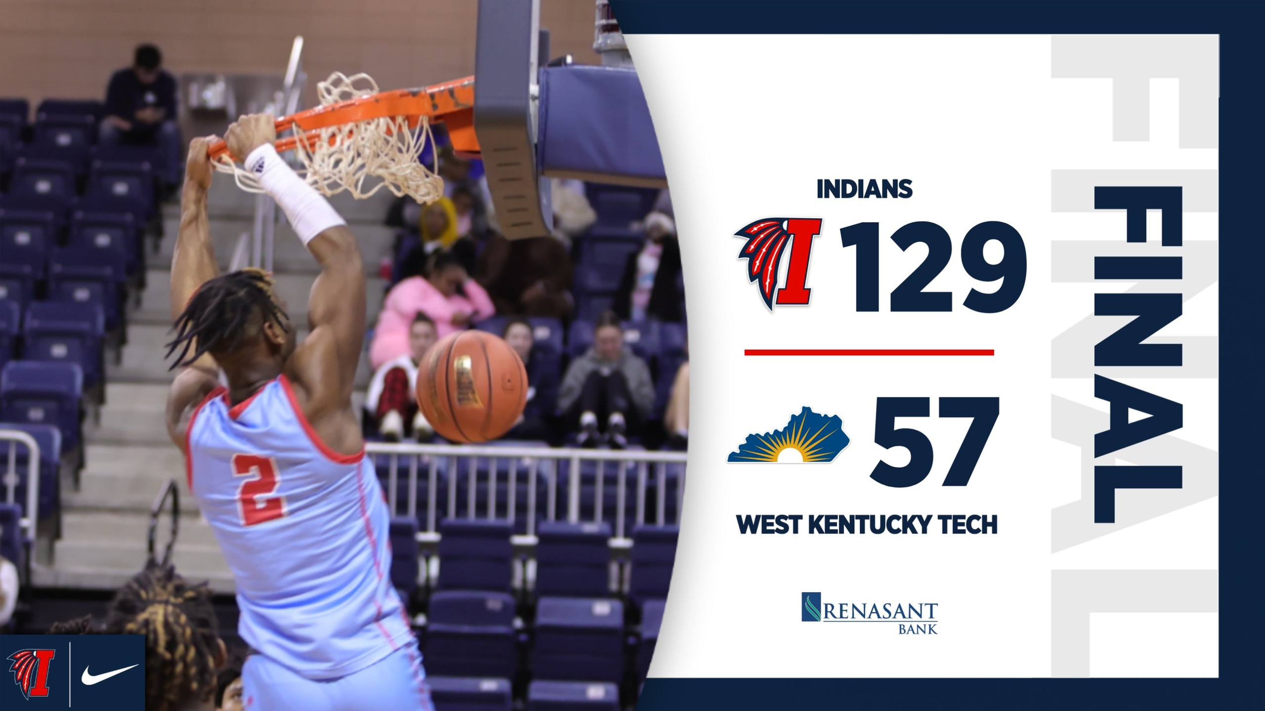 Indians dominate West Kentucky Tech, 129-57