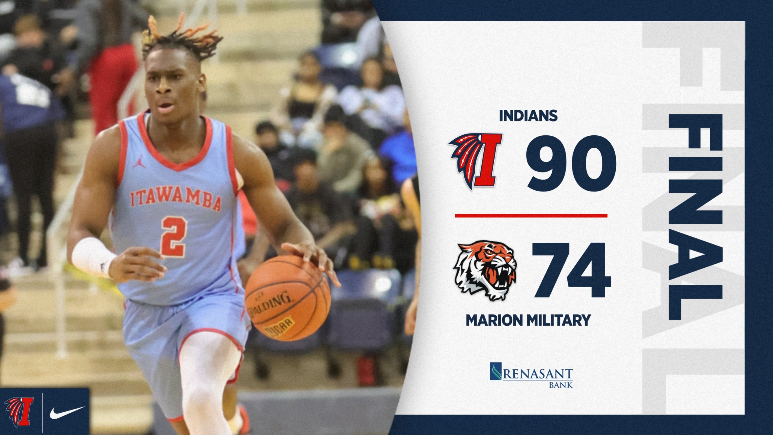 Indians take care of Marion Military, 90-74