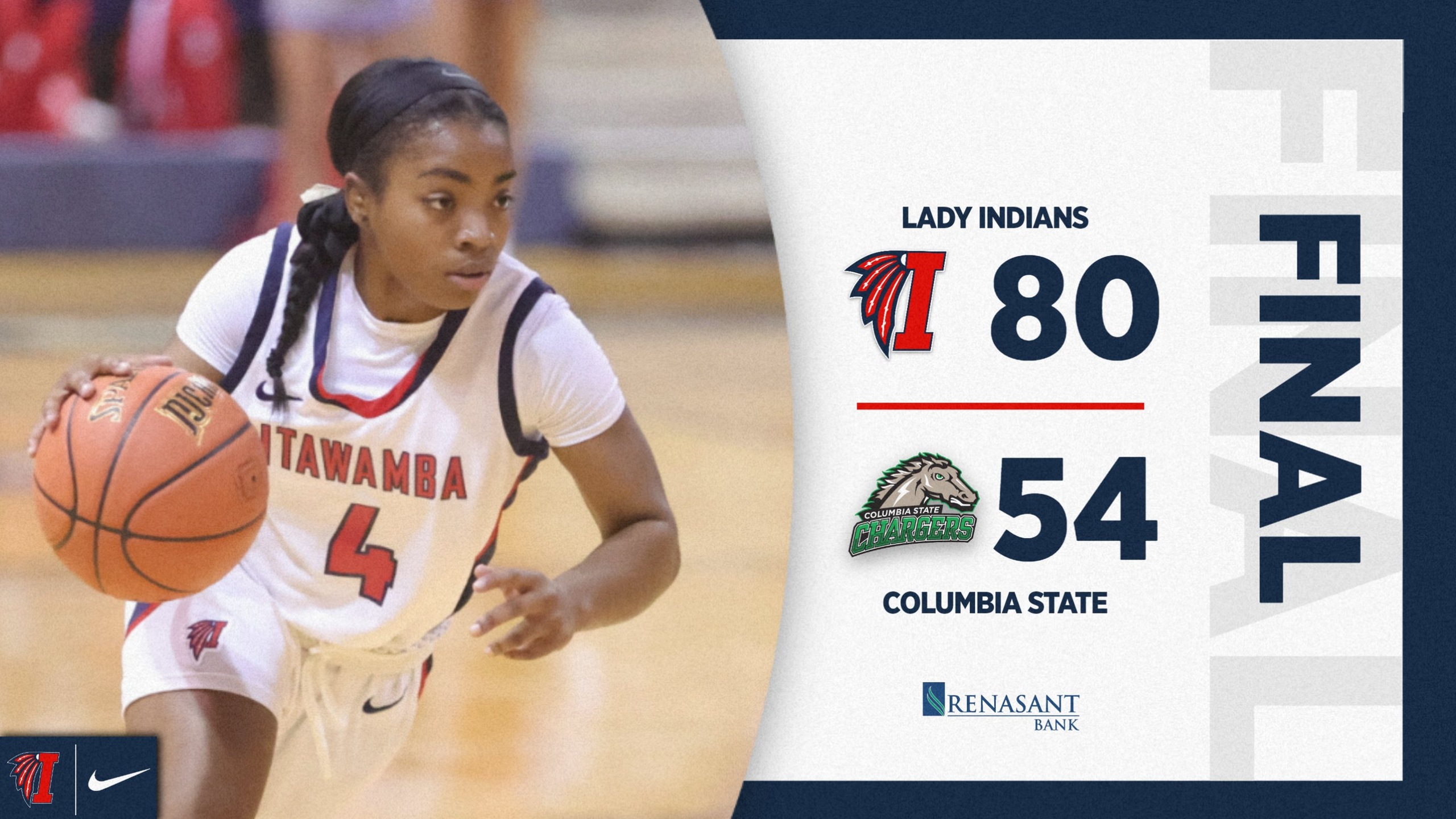 Lady Indians remain unbeaten with win at Columbia State