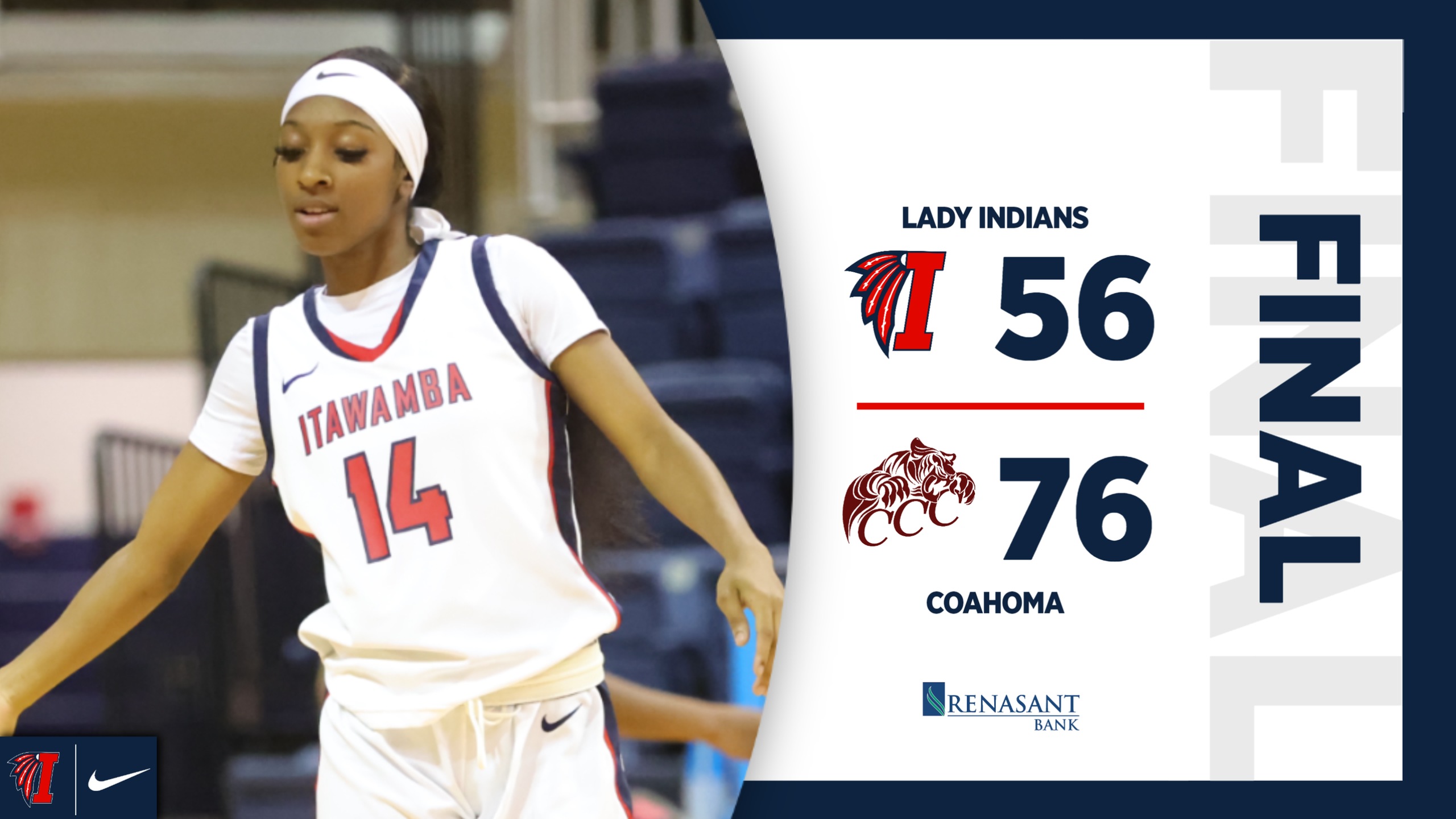 Lady Indians struggle offensively in 76-56 loss at Coahoma