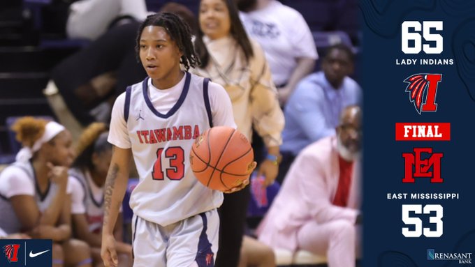Lady Indians close regular season with win at East Mississippi